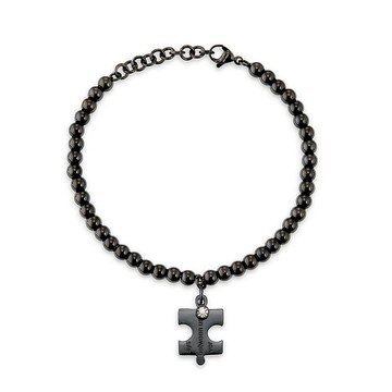 ::免費刻字:: 完整你我拼圖 西德鋼手鍊-男款