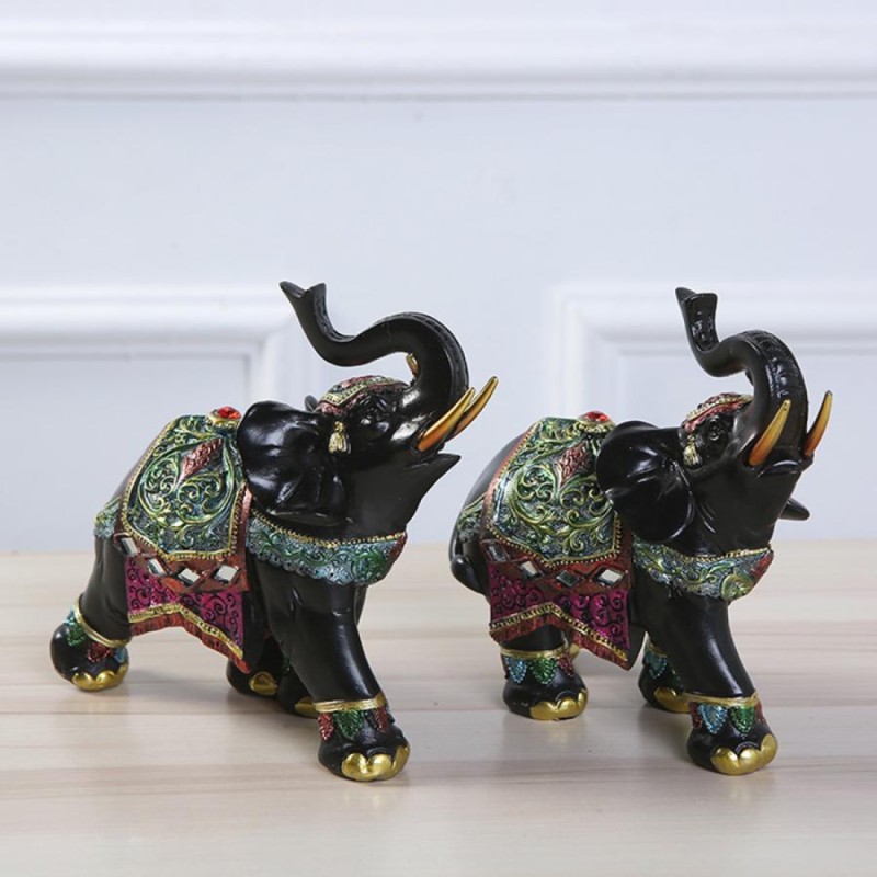 象の像樹脂置物工芸品彫刻家の装飾飾り | LINEショッピング