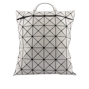 ISSEY MIYAKE BAO BAO LUCENT 啞光霧面扁形後背包/淺灰色