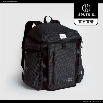 SPUTNIK｜寵物機能後背包-黑色 (寵物背包/寵物外出包/狗狗背包/貓咪背包)