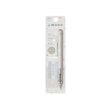 Tombow蜻蜓 MONO GRAPH自動鉛筆(0.5mm)+MONO橡皮擦 水磨石限量版-灰