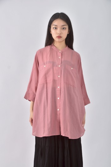 (F) journal standard質感棉質純棉粉色長袖上衣