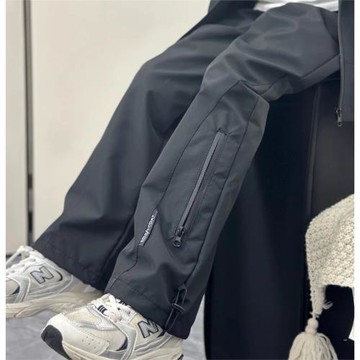 男童三防防水沖鋒褲加絨秋冬季加厚純色戶外褲子大童兒童裝長褲潮