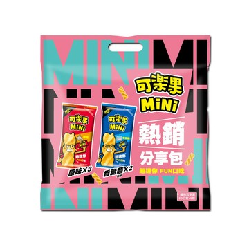 可樂果 MiNi熱銷分享包(原味50gx3包+香脆麵50gx2包)