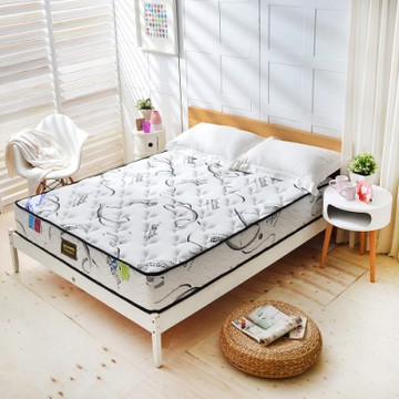 雙人5尺 乳膠棉+瑞士Sanitized涼感長效抗菌除臭-護腰型硬式獨立筒床墊-Ally