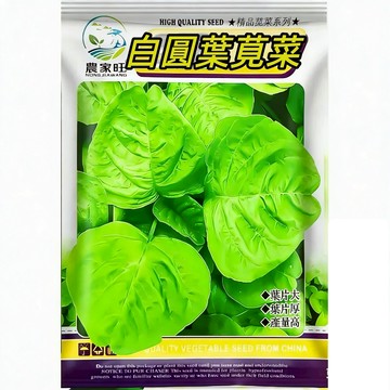 【原廠包裝】白圓葉莧菜種子（White Round Leaf Amaranth）快速採收  四季可種 家庭農場