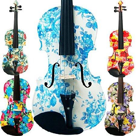 Aliyes Handmade Women Gril Acoustic Violin Full Size Kit Solid Wood Violin with Case,Bow,Rosin,Strings-E20E