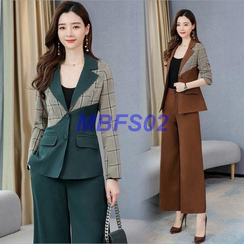 セットアップ レディース 春 ワイドパンツ スーツ 2点セット フォーマル パンツドレス 二次会 トップス セレモニー 通勤 Ol 30代 おしゃれ 着痩せ 通販 Lineポイント最大0 5 Get Lineショッピング