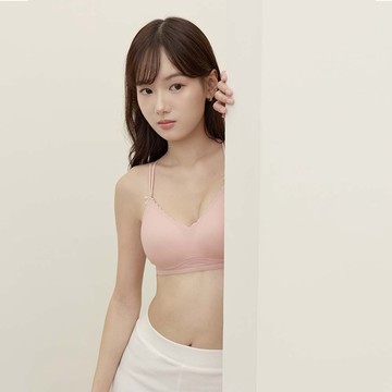 laid back｜舒適基礎十色細直紋無痕無縫無鋼圈薄杯內衣