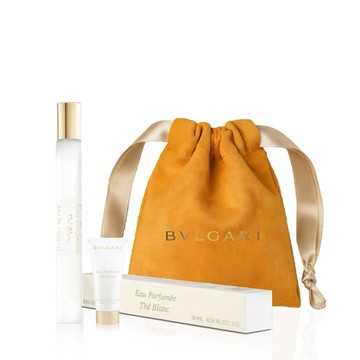 禮物獨家【BVLGARI 】寶格麗白茶中性淡香水10ML+ 白茶中性香氛身體乳7ml+品牌收納袋 | 送禮首選🎁生日贈禮
