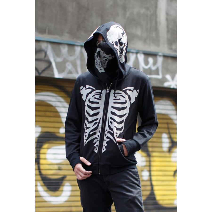 スカルパーカー ドクロ パーカ SKULL BONE PARKA ロック ファッション