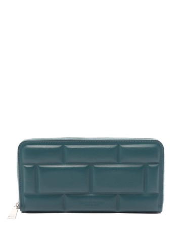 Bottega Veneta Pre-Owned - 2010s block quilting long wallet - unisex - Calf Leather - One Size - Green