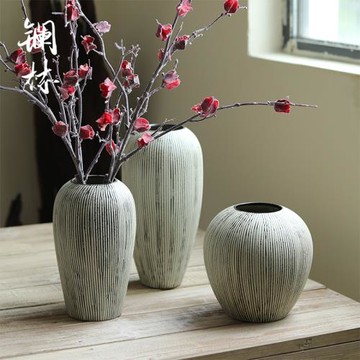 景德鎮陶瓷花瓶電視柜裝飾品客廳現代簡約插干花花器桌面家居擺件