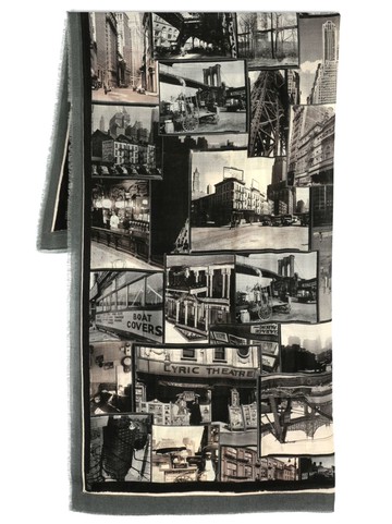 Faliero Sarti - graphic-print wool scarf - women - Wool - One Size - Black