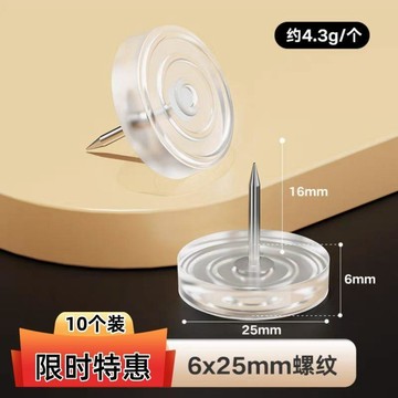 ✈️隔日出🔥8.4🔥透明矽膠家具腳墊 加厚靜音防滑墊 桌腳椅腳保護墊 平底螺紋底通用 茶几櫃腳防刮減震隔音墊 桌椅防