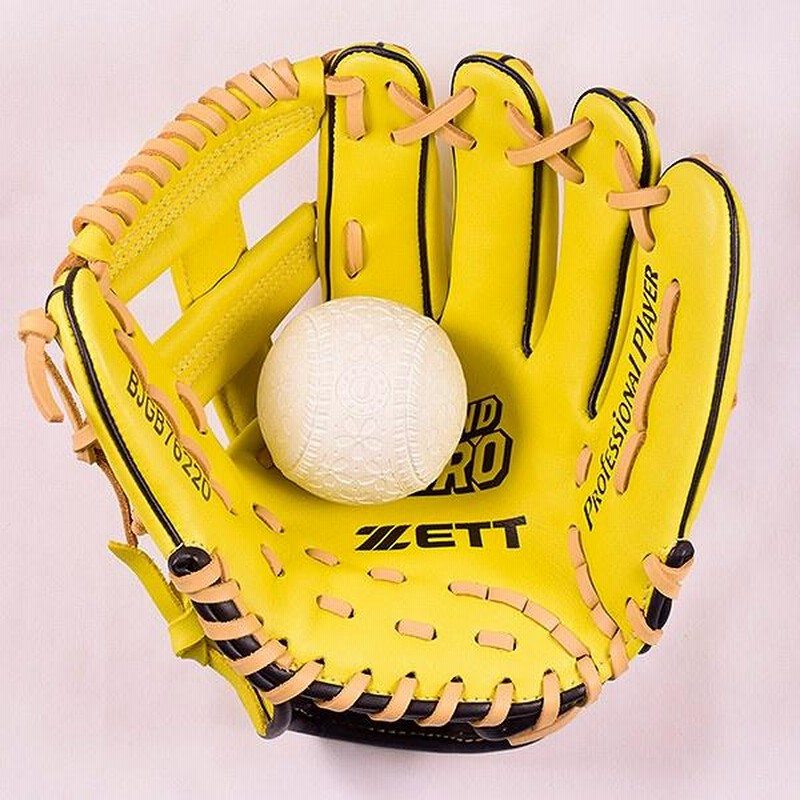 ZETT プロフェッショナルプレイヤー グローブ イエロー ZETT】ゼット
