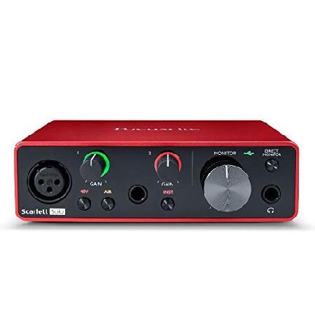 Focusrite Scarlett Solo 3rd Gen USB Audio Interface Bundle with Headphones and XLR Cable