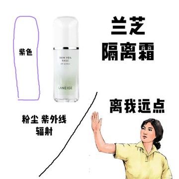 Laneige蘭芝隔離霜妝前乳 紫色綠色防曬保濕提亮混干油皮30ml滋潤