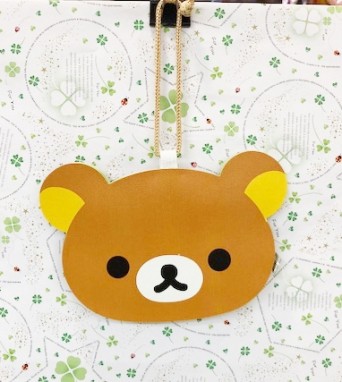 【震撼精品百貨】Rilakkuma San-X 拉拉熊懶懶熊~拉拉熊造型票夾零錢包-哥哥(附繩)#11076