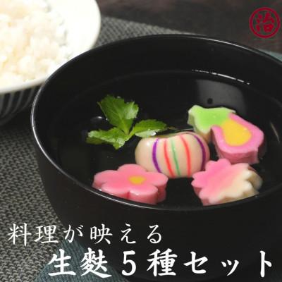 ふるさと納税 新潟県 料理が映える 縁起物生麩5種セット