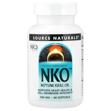 Source Naturals, NKO™，Neptune 磷蝦油，500 毫克，60 粒軟膠囊