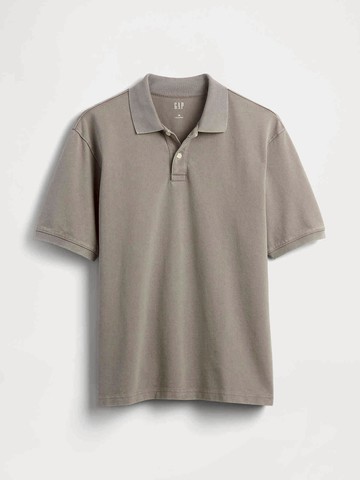 男裝 純棉短袖POLO衫-淺灰色