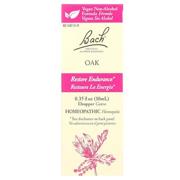 Bach, 原花調理。橡樹，0.35 液量盎司（10 毫升）