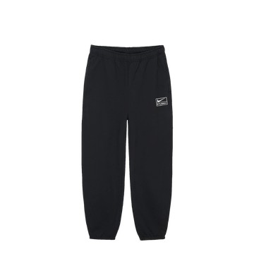NIKE STUSSY STONE WASHED FLEECE PANT BLACK ASIA