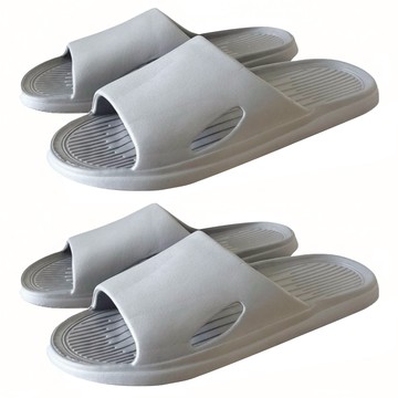 TAIWAN SLIPPER 台灣犀利趴 沐光系列 一體成型輕巧拖鞋  灰色  2雙  XL(42~43)