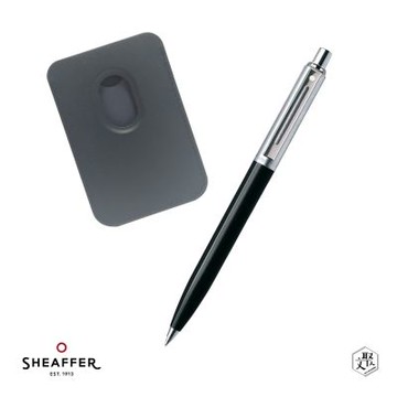 【SHEAFFER】Sentinel 系列 哨兵原子筆 黑+手機磁性卡夾禮盒 免費刻字(原廠正貨)