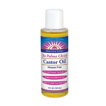 Castor Oil Cold Pressed 4 Fl Oz by Heritage Store