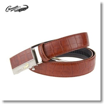 【全新品公司貨】Crocodile 鱷魚 加長特長加大咖啡色皮帶46腰~49腰【寧寧小舖/台中30年老店】8007-1