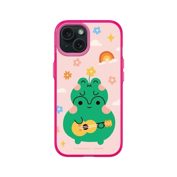 iPhone 15 Clear 粉漾桃 - Niniwanted - Frogs Ukulele