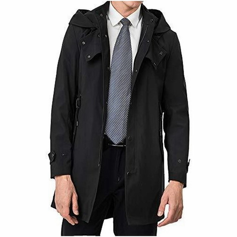 Vicalled コート メンズ 春 秋 冬 ジャケット トレンチコート フードロングコート ステンカラー アウター 冬 フード脱着可能 スプリング コート カジュアル ビジ 通販 Lineポイント最大get Lineショッピング