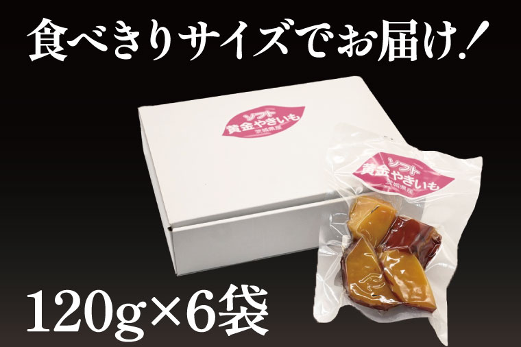 ソフト黄金 やきいも 720g(120g×6) 6袋 やきいも さつまいも 薩摩芋 サツマイモ シルクスイート 時短調理 簡単調理 時短 常温保存 防災食 備蓄品 常温 常温保存