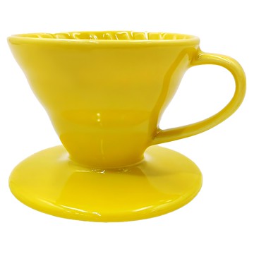 HARIO 好璃奧 V60 01彩虹磁石濾杯  檸檬黃  240ml  1個