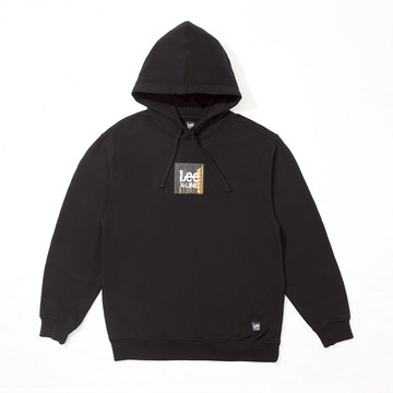 Lee 男款 X-LINE系列 方框LOGO 寬鬆版 帽T | X-LINE