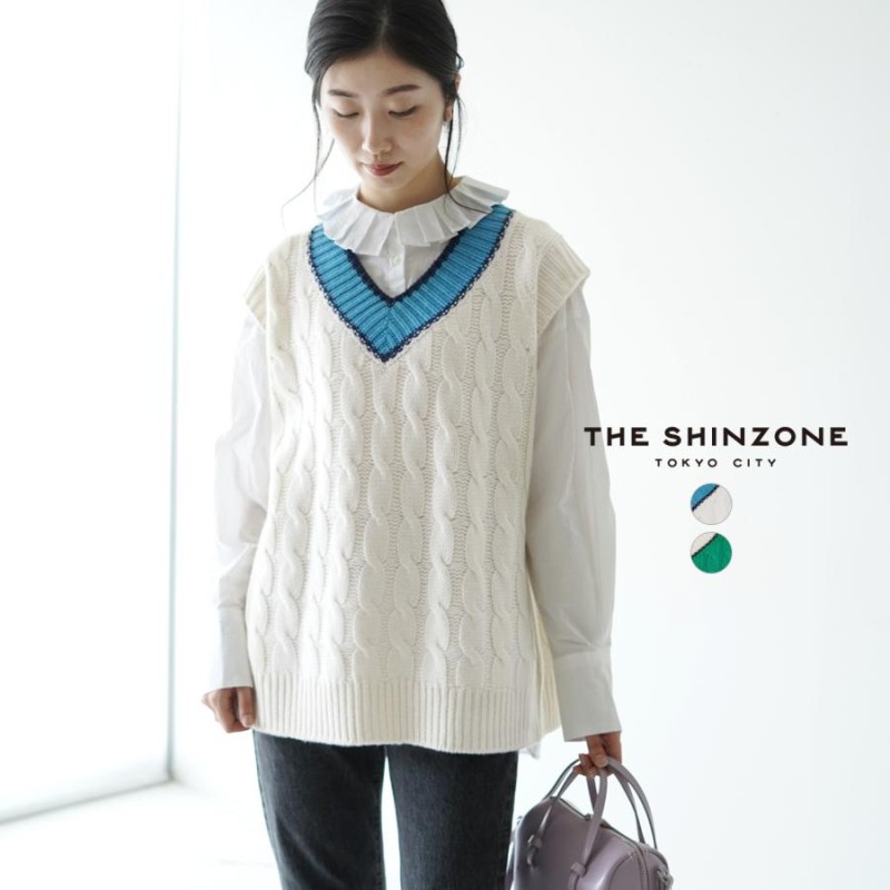 シンゾーン THE SHINZONE Vネック ニットベスト COLOR V KNIT VEST