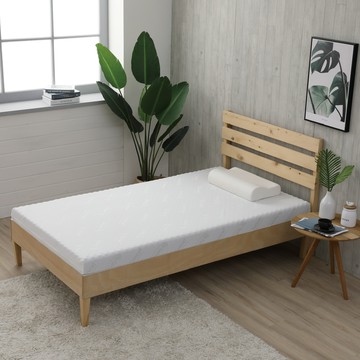House Door 涼感天絲布套 波浪型9cm厚竹炭記憶床墊(單人3尺)