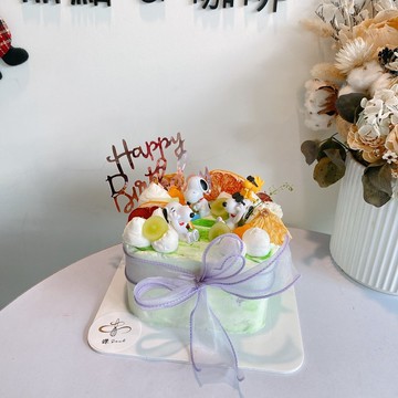 史努比主題蛋糕 客製化蛋糕 鑠甜點 生日蛋糕 生日禮物 公仔