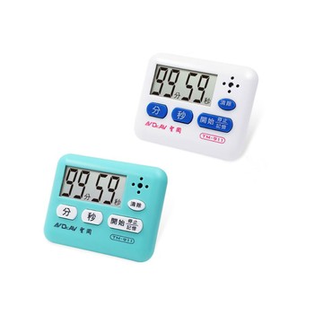 【聖岡科技Dr.AV】2入組TM-911A數位99分59秒 計時器(顏色隨機 超大聲 正倒數 記憶功能 可掛/磁吸/立)