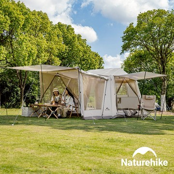 【Naturehike】Village6.0銀膠一室兩廳屋脊充氣帳篷3-4人 一般款/旗艦款 WS037
