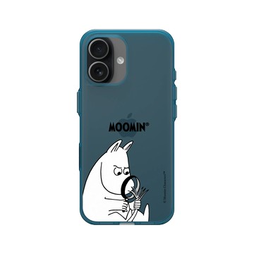 iPhone 17 Clear (相機按鈕) 夜幕藍 - Moomin - 頭髮分岔了嗎？