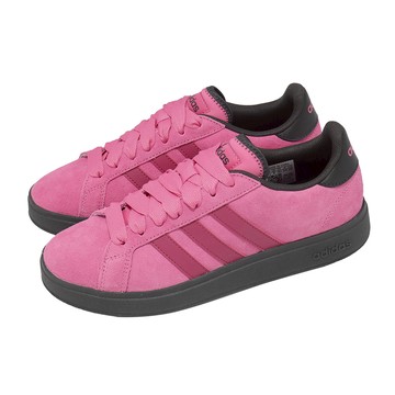 [ACS] adidas 休閒鞋 Grand Court Base 00s 男女鞋 粉紅 黑 麂皮 復古 愛迪達 KK1406