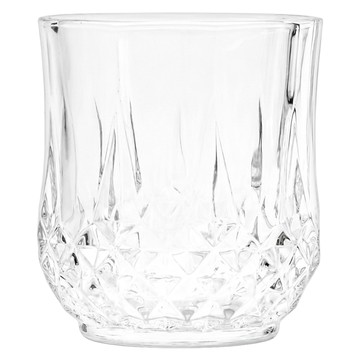 BRAVOMART 厚底水晶玻璃威士忌杯 收腰雕刻杯 320ml  1個  81.9 x 92.6mm
