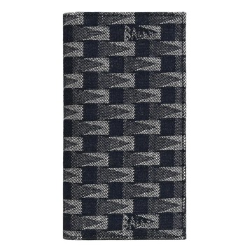 BALLY 6306714 PNT 錦旗緹花LOGO對開多卡長夾.午夜藍