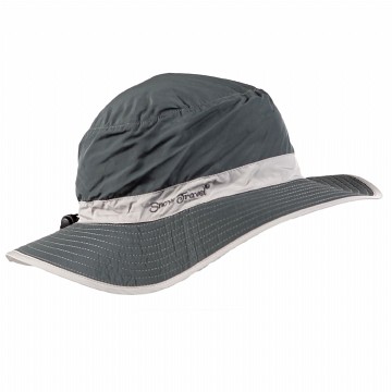 SNOWTRAVEL 抗UV透氣快乾戶外輕量休閒帽(可折疊收納)(深灰-淺灰)   STAH022-DGLG(680)