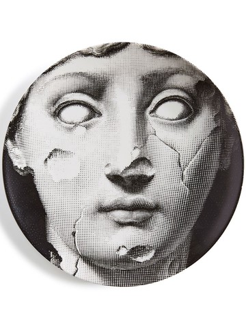 Fornasetti - Tema e Variazioni n.125 wall plate - unisex - Porcelain - One Size - White