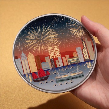 維港 - 浮雕畫 15W無線快速充電器 【生日禮物】