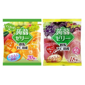 【江戶物語】MAMA 3種風味 水果蒟蒻果凍綜合包 下仁田綜合蒟蒻 果汁果凍  擠壓式果凍 辦公室 拜拜零食 日本進口